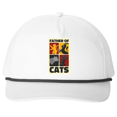 Father Of Cats Funny Snapback Five-Panel Rope Hat