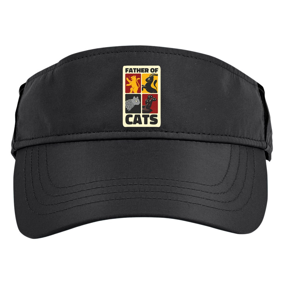 Father Of Cats Funny Adult Drive Performance Visor