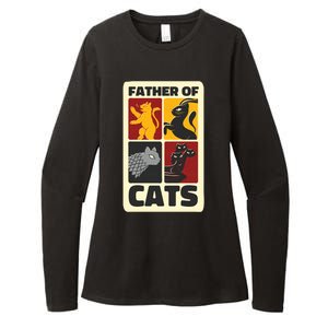 Father Of Cats Funny Womens CVC Long Sleeve Shirt