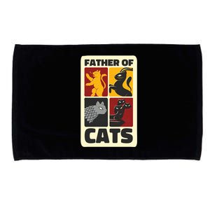 Father Of Cats Funny Microfiber Hand Towel