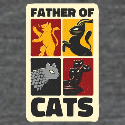 Father Of Cats Funny T-Shirt