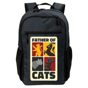 Father Of Cats Funny Daily Commute Backpack