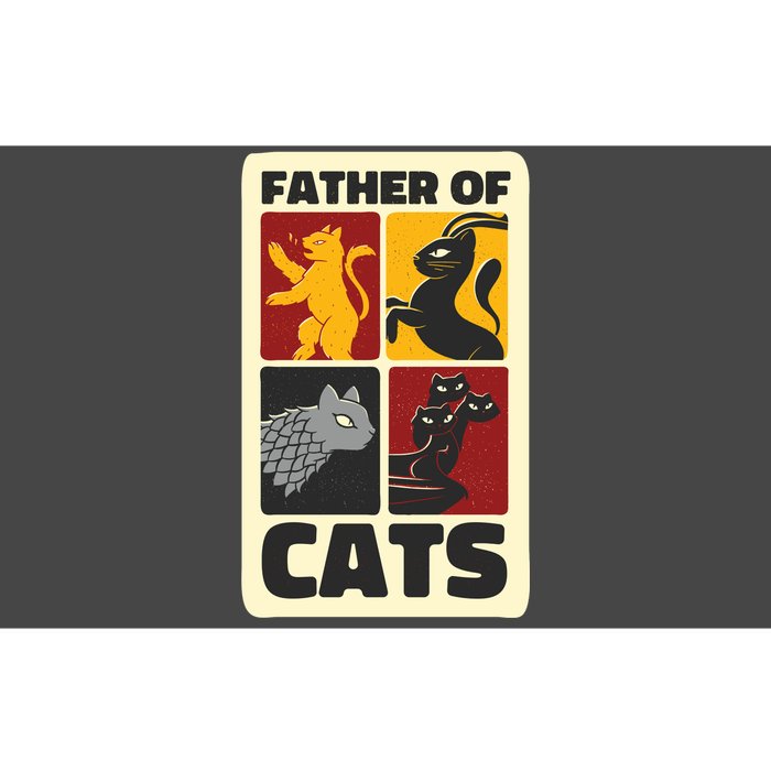 Father Of Cats Funny Bumper Sticker