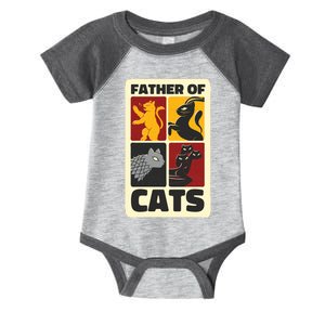 Father Of Cats Funny Infant Baby Jersey Bodysuit