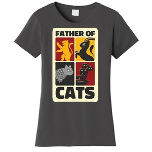 Father Of Cats Funny Women's T-Shirt