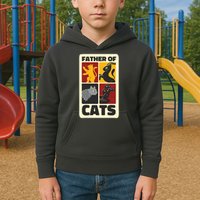 Father Of Cats Funny Kids Hoodie
