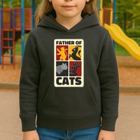 Father Of Cats Funny Kids Hoodie