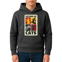 Father Of Cats Funny Kids Hoodie