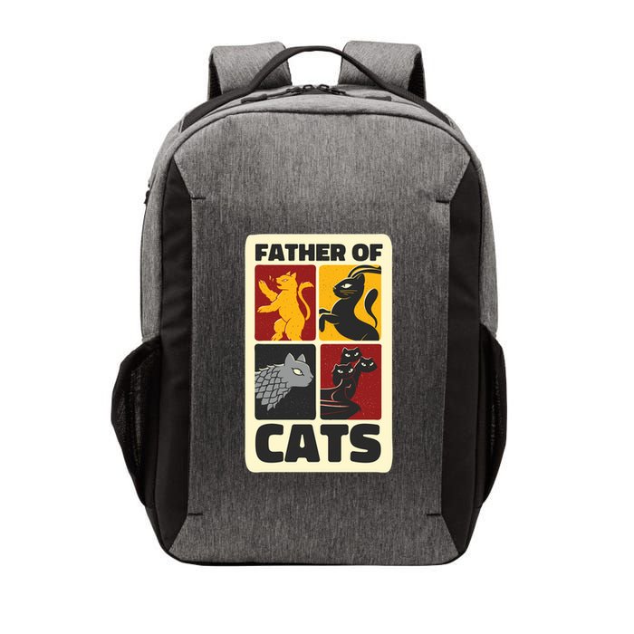 Father Of Cats Funny Vector Backpack