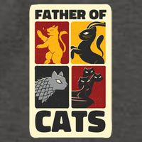 Father Of Cats Funny Vector Backpack