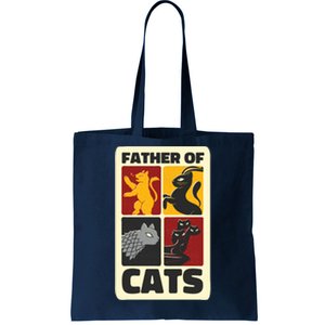 Father Of Cats Funny Tote Bag