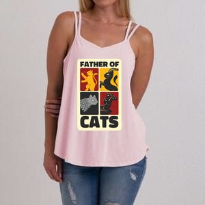 Father Of Cats Funny Women's Strappy Tank