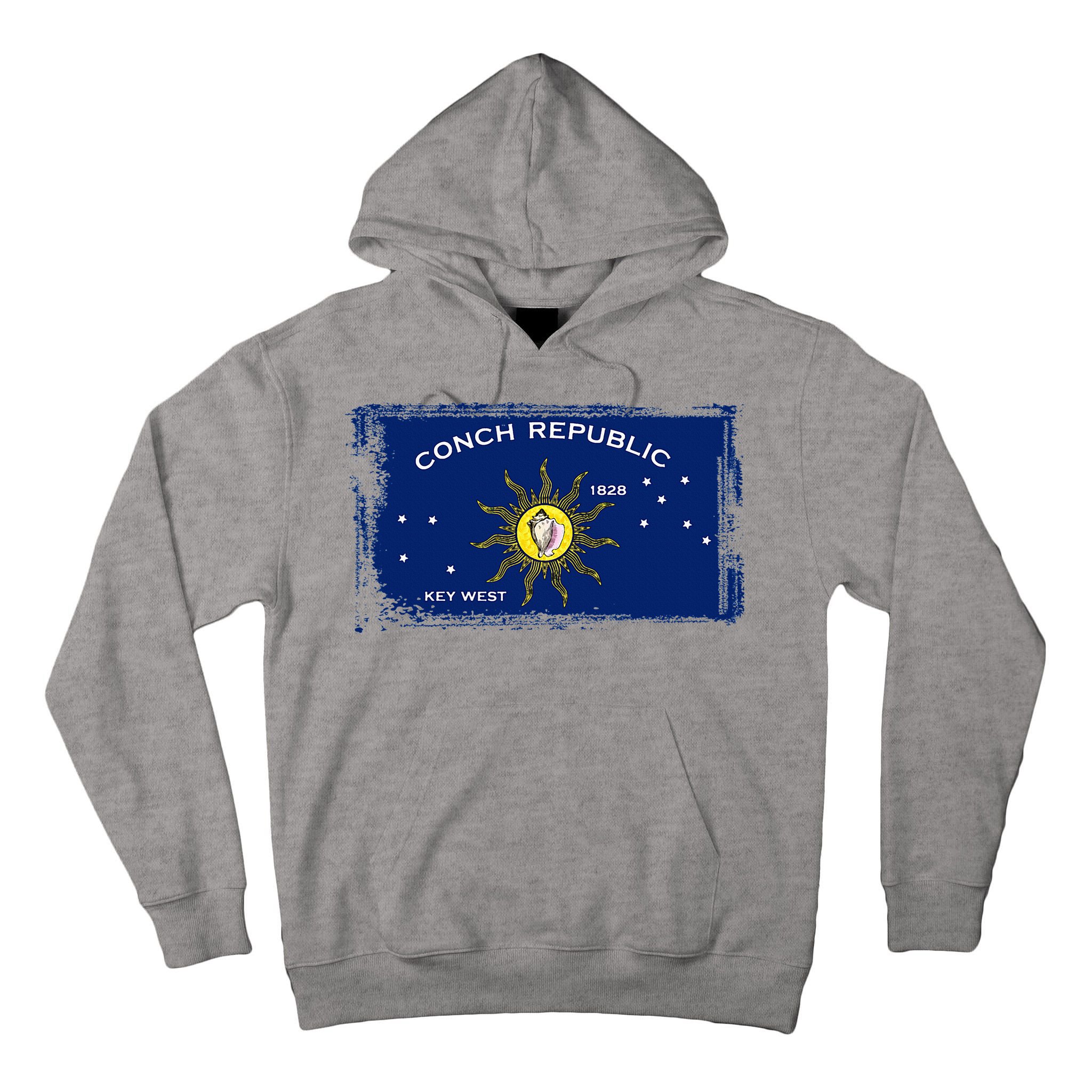 Flag Of Conch Republic Funny Key West Florida Tall Hoodie