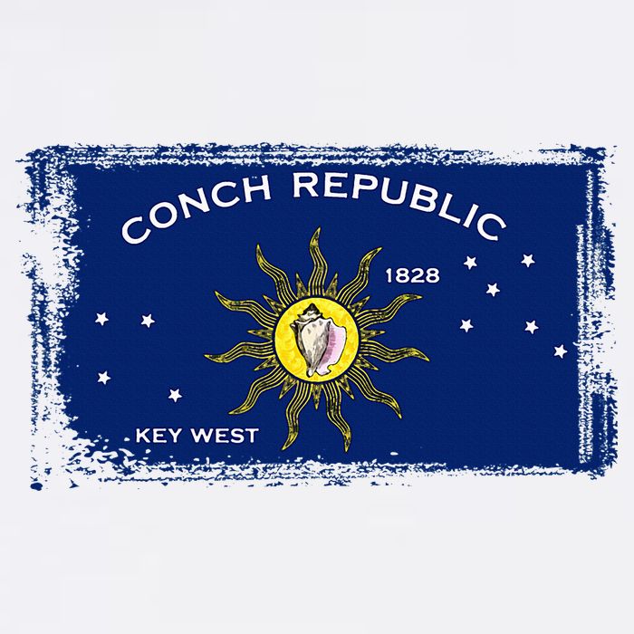 Flag Of Conch Republic Funny Key West Florida Cooling Performance Crew T-Shirt