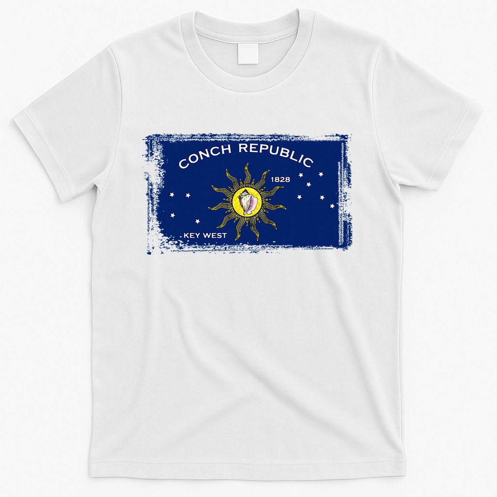 Flag Of Conch Republic Funny Key West Florida T-Shirt
