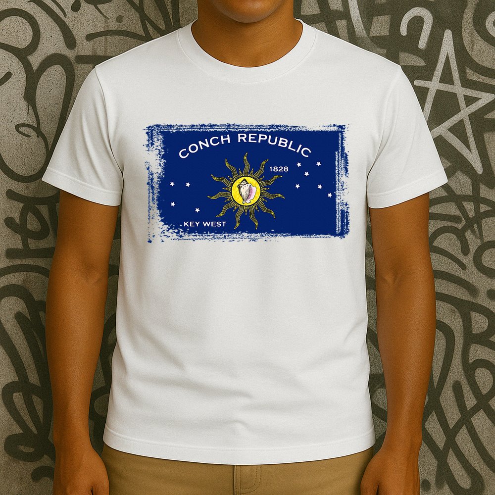 Flag Of Conch Republic Funny Key West Florida T-Shirt