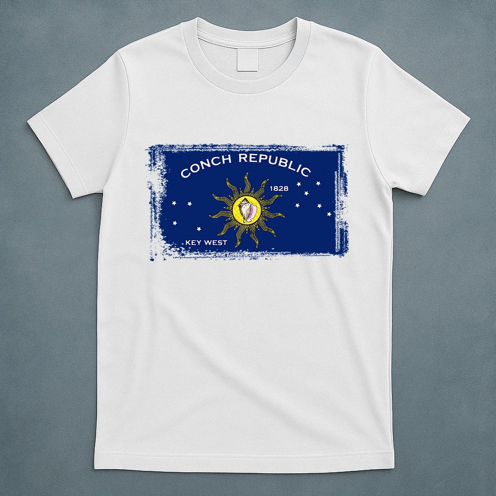 Flag Of Conch Republic Funny Key West Florida T-Shirt