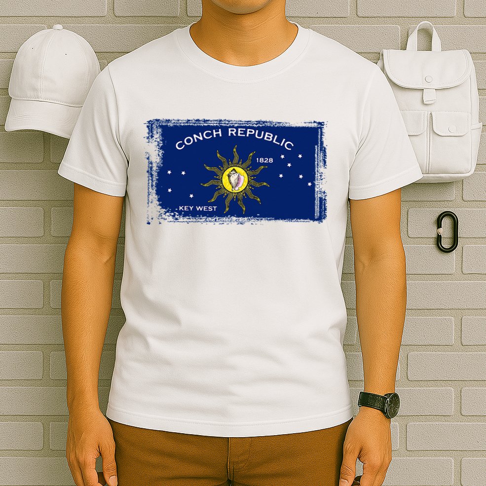 Flag Of Conch Republic Funny Key West Florida T-Shirt