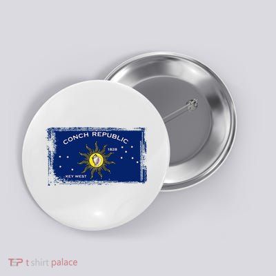 Flag Of Conch Republic Funny Key West Florida Button