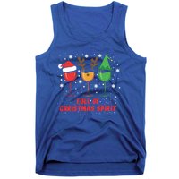 Full Of Christmas Spirit Funny Wine Ing Xmas Pajama Cool Gift Tank Top