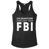 Fight Organized Crime Defund The FBI Ladies PosiCharge Competitor Racerback Tank