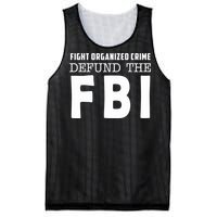 Fight Organized Crime Defund The FBI Mesh Reversible Basketball Jersey Tank