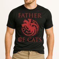 Father Of Cats Funny Cat Lover Kitten Dad Kitty Cooling Performance Crew T-Shirt