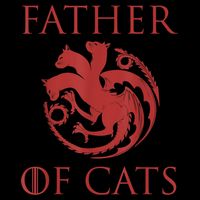 Father Of Cats Funny Cat Lover Kitten Dad Kitty Apron