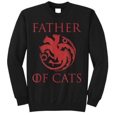 Father Of Cats Funny Cat Lover Kitten Dad Kitty Sweatshirt