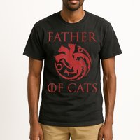 Father Of Cats Funny Cat Lover Kitten Dad Kitty Tall T-Shirt