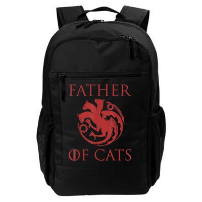Father Of Cats Funny Cat Lover Kitten Dad Kitty Backpack
