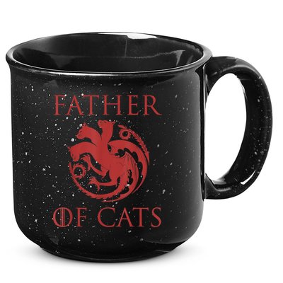 Father Of Cats Funny Cat Lover Kitten Dad Kitty 15oz Campfire Ceramic Mug