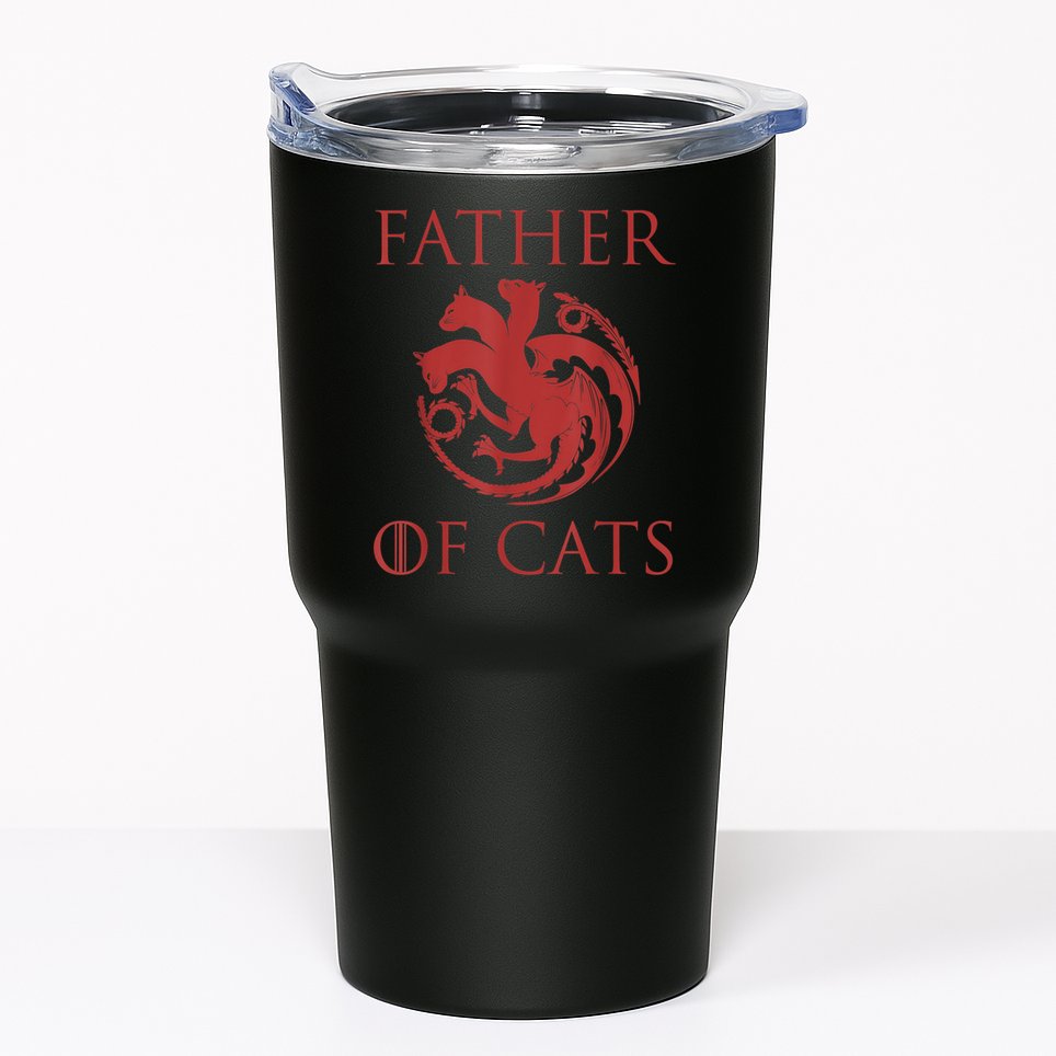 Father Of Cats Funny Cat Lover Kitten Dad Kitty Tumbler