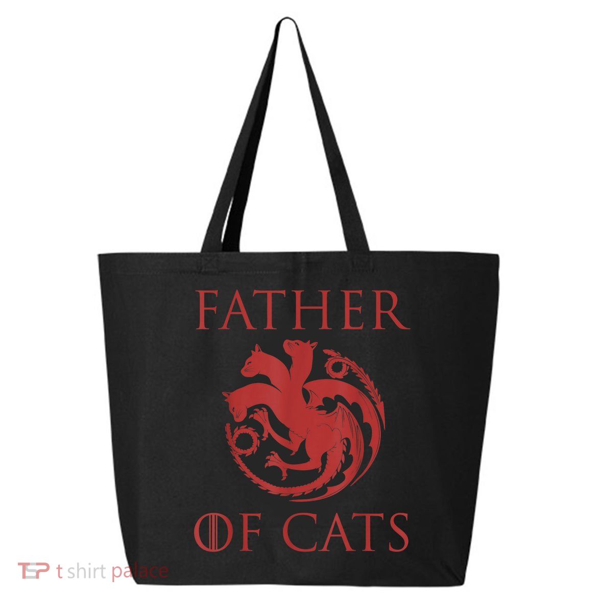 Father Of Cats Funny Cat Lover Kitten Dad Kitty 25L Jumbo Tote