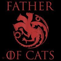 Father Of Cats Funny Cat Lover Kitten Dad Kitty Baby Bodysuit