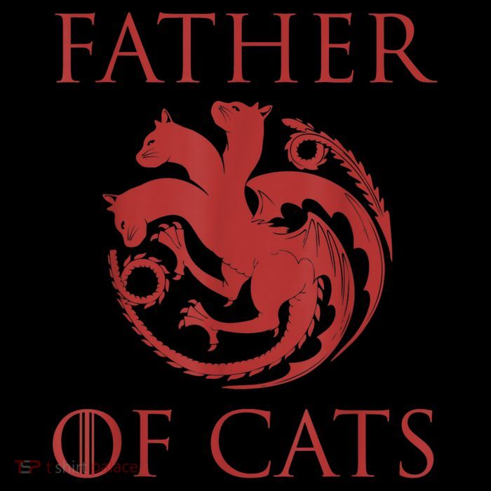 Father Of Cats Funny Cat Lover Kitten Dad Kitty Toddler T-Shirt