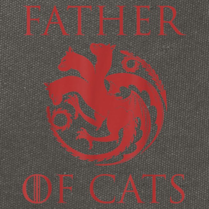 Father Of Cats Funny Cat Lover Kitten Dad Kitty Cotton Canvas Backpack