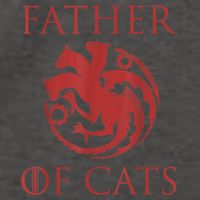 Father Of Cats Funny Cat Lover Kitten Dad Kitty Vector Backpack