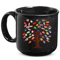 Flags of Countries of the World international flag tree 15oz Campfire Ceramic Mug