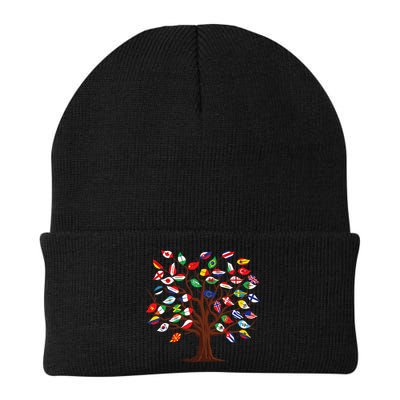 Flags of Countries of the World international flag tree Beanie