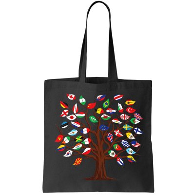Flags of Countries of the World international flag tree Bag
