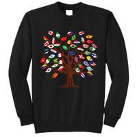 Flags of Countries of the World international flag tree Tall Sweatshirt