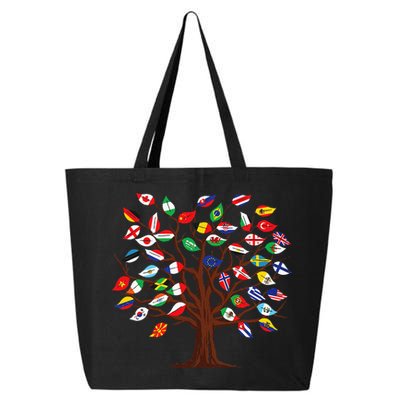 Flags of Countries of the World international flag tree 25L Jumbo Tote