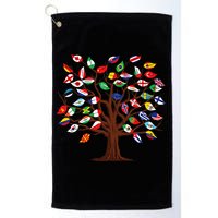 Flags of Countries of the World international flag tree Golf Towel
