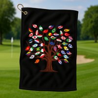 Flags of Countries of the World international flag tree Golf Towel