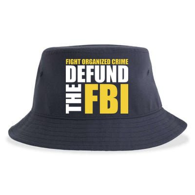 Fight Organized Crime Defund The FBI Sustainable Bucket Hat