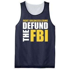 Fight Organized Crime Defund The FBI Mesh Reversible Basketball Jersey Tank