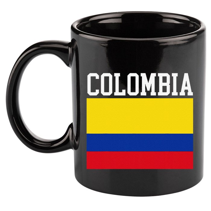Flag Of Colombia Sports Athletics Left Side 11oz C Handle Ceramic Mug