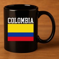 Flag Of Colombia Sports Athletics Left Side 11oz C Handle Ceramic Mug