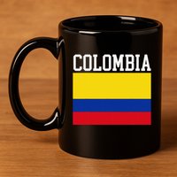 Flag Of Colombia Sports Athletics Left Side 11oz C Handle Ceramic Mug